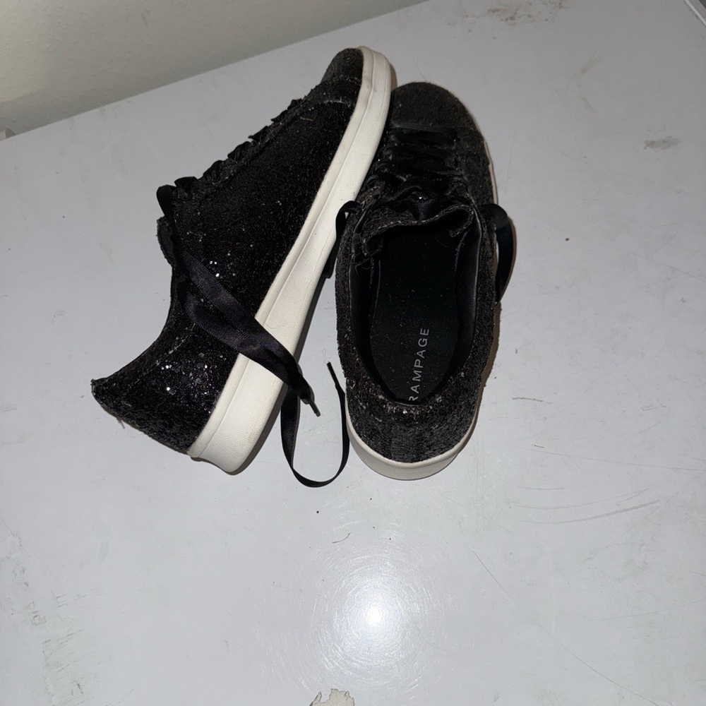 Rampage Black Sparkle Women's Sneakers - Picture 4 of 4